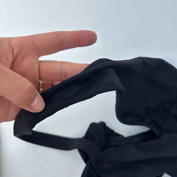 Sidway Two Piece Bikini Bathing Suit Swim Medium Small Black Cheeky Barbara - Picture 10 of 10